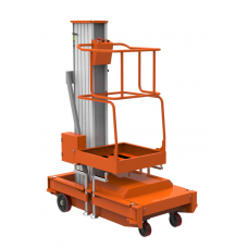 Подъемник мачтовый телескопический модели TOR GTWY6-100 DC (автономный) 150кг 6м